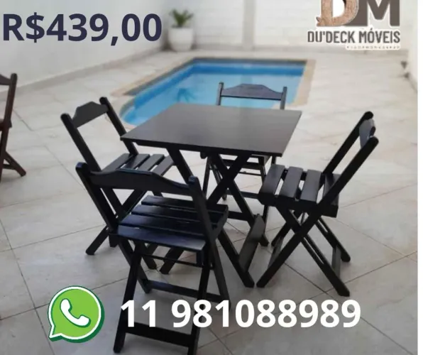Mesas/cadeiras/bistrô/dobráveis/LOJA de fábrica/whats * 