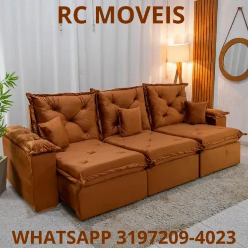 Sofá Retrátil Londres 3 Módulos - Conforto e Sofisticação