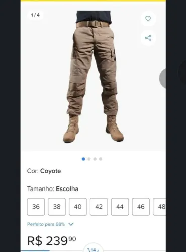 Calça tática Bélica 42