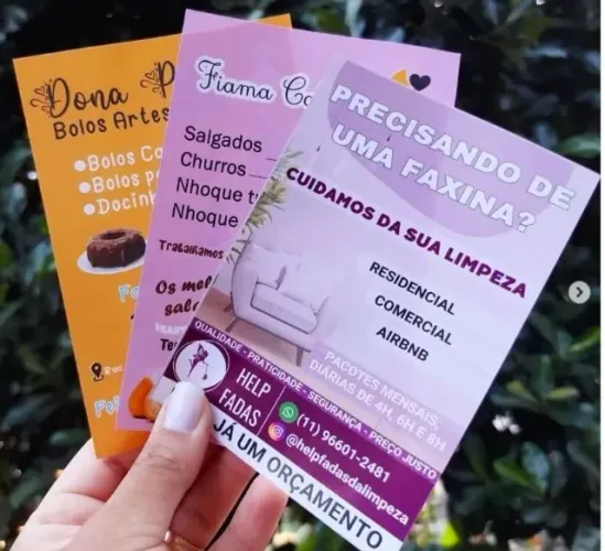 100 Panfletos Personalizados 10x15 em papel fotográfico