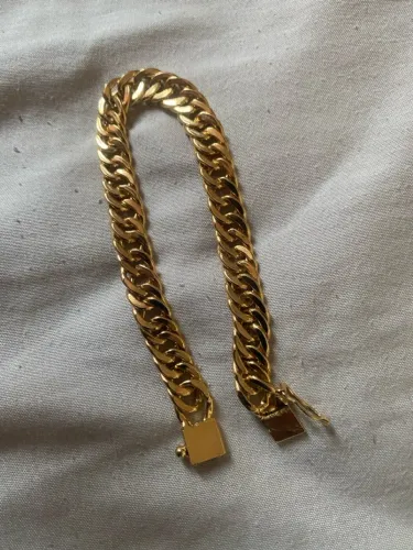 Pulseira de elos banhada 