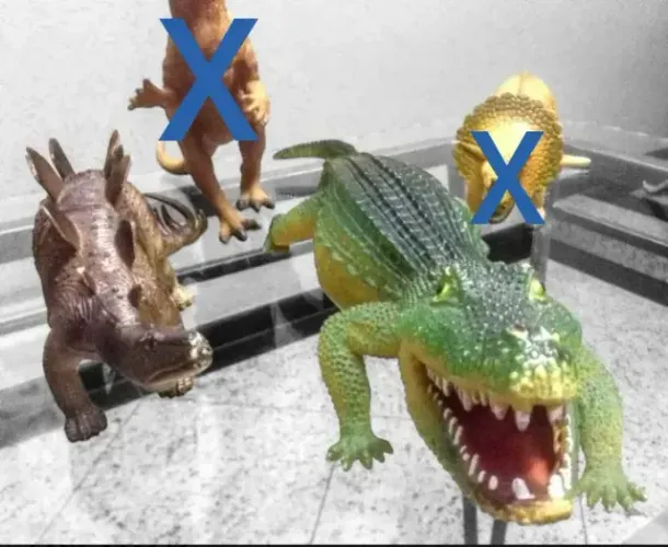 04 Figuras De Ação Dinossauros Import's Jurassic Park - 