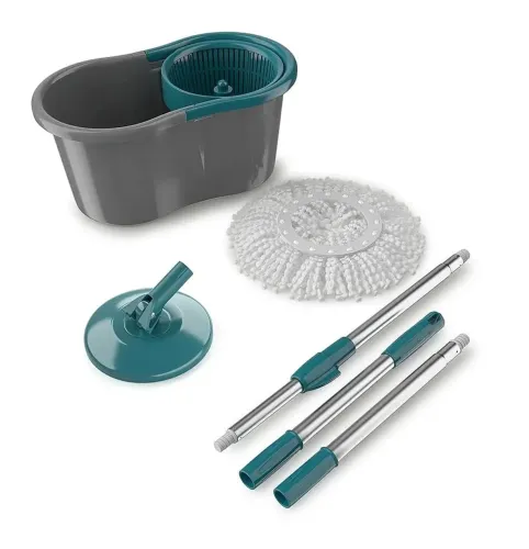 Mop giratório fit, balde 8 litros, limpa, centrifuga