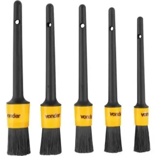 JOGO DE PINCEIS VONDER P/DETALHAMENTO C/5PCS AUTOMOTIVO