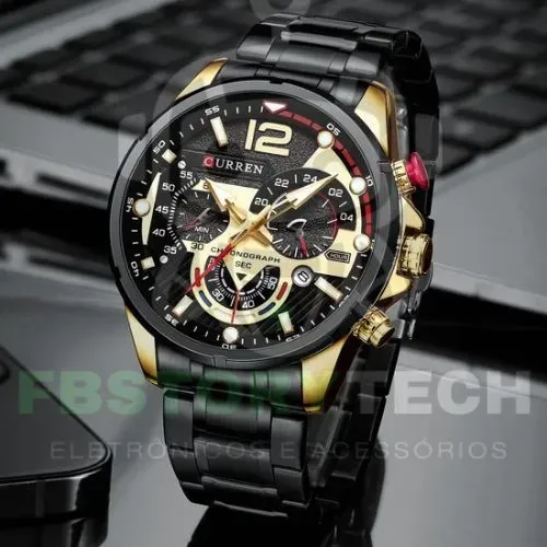 Relógio Masculino Curren Cronógrafo Analógico