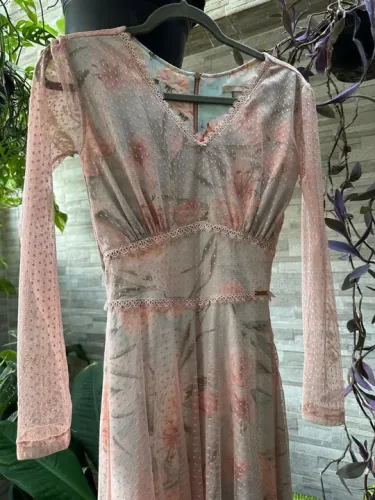 Vestido Floral Longo Delicado