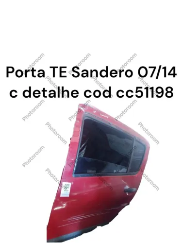 Porta TE Sandero 07/14 c detalhe - Peça Automotiva
