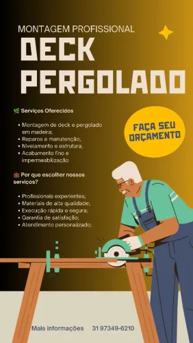 Deck e Pergolado em Madeira