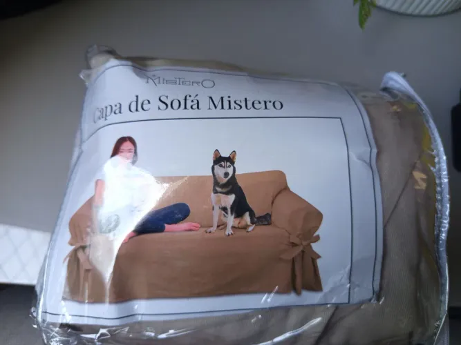 Capa para Sofá 2 Lugares Bege - Extra Macia<br>