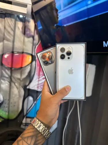 ? IPhone 13 Pro 128GB Branco e Preto impecável ?
