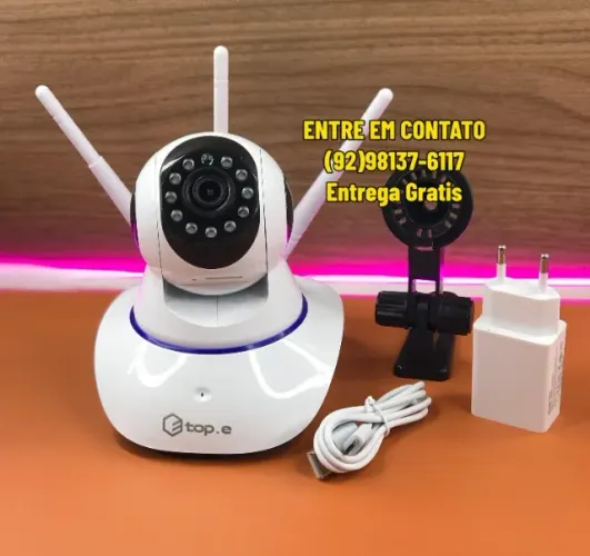 Camera de Segurança com 3 Antenas Com Sensor de movimento