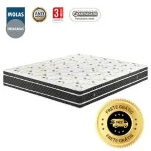 Colchão de Molas Bonnel King - Suporte e Conforto