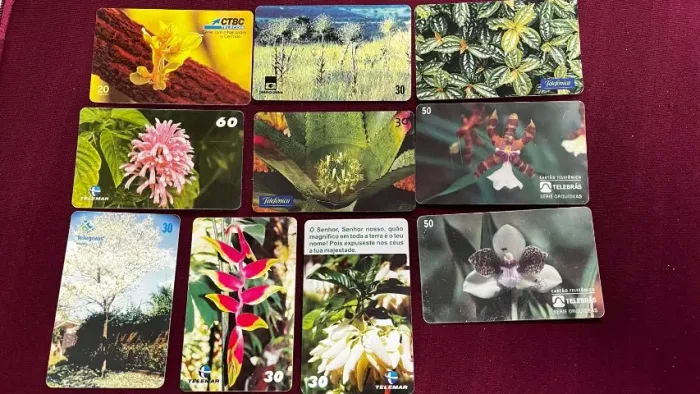 26 Cartões Telefônicos Série Flores