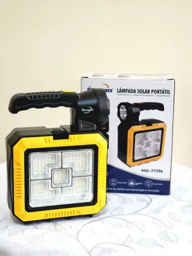 Lâmpada Solar Portátil - Iluminação Potente e Econômica