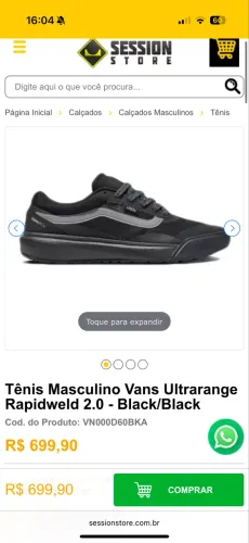 Tênis Vans, lançamento, numeração 41 e 42