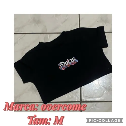 Cropped Overcome TAM M por R$ 19,99