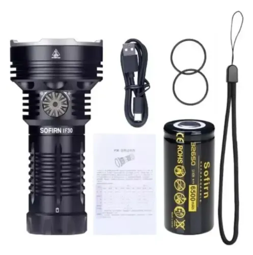 Lanterna Sofirn If30 12.000 Lúmens Real 625m De Distância