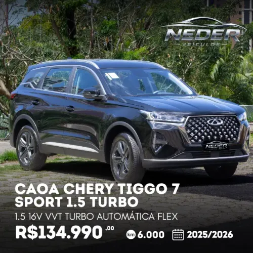 Chery Tiggo 7 Sport 1.5 Turbo Flex 16V Aut. 2026