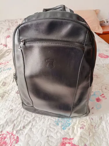 Mochila Executiva de Couro Nordweg Águia Black