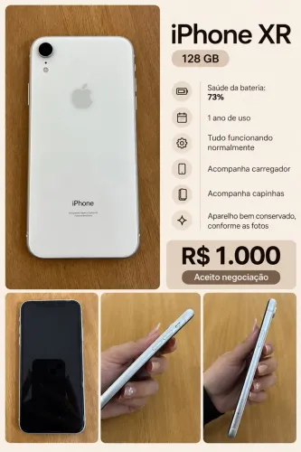 VENDO IPHONE XR 128G (com marcas de uso)