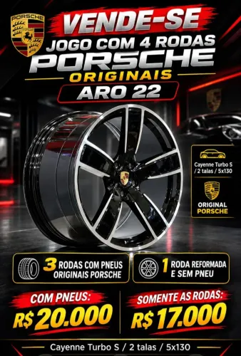 Radar porche original aro 22 com peneu