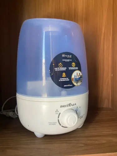 Umidificador 4,8l Bud04b Desligamento Automático Britânia Branco E Azul