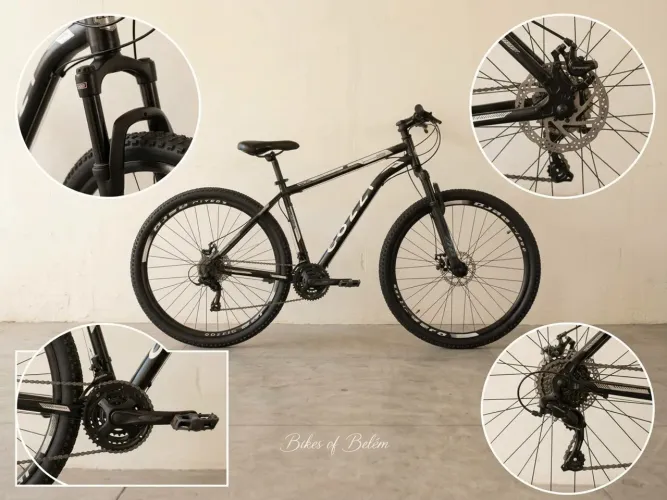 Bicicleta Aro 29 - 21V Shimano, Freio a Disco e Suspensão