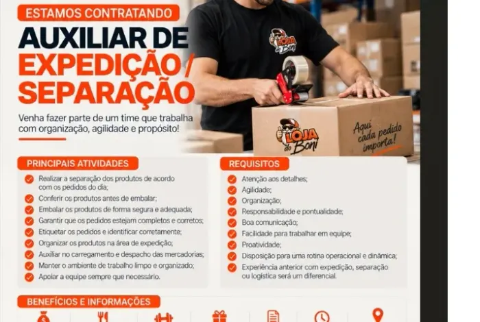 Auxiliar Expedição - Separação