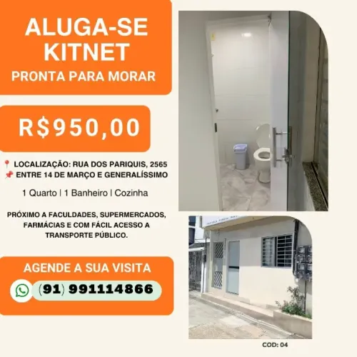 Apartamento Compacto Reformado no Centro de Belém - A partir de R$ 950,00