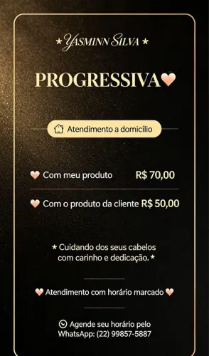 ? SEU MOMENTO DE CUIDADO COMEÇA AQUI! ? PROGRESSIVA A DOMICÍLIO