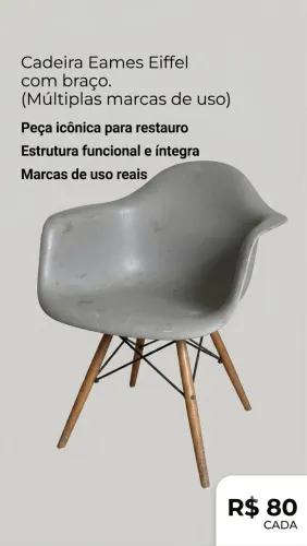 Cadeira Eames Eiffel com Braço