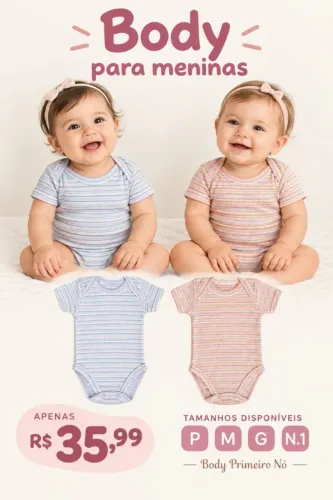 Roupa bebe BODY MANGA CURTA MENINO MENINA  35.99 UNIDADE 70% ALGODAO 30% POLYESTER