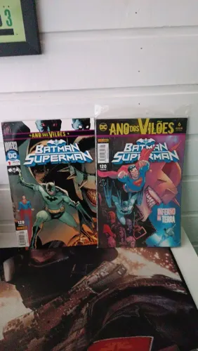 Batman e Superman ano dos vilões (volume 1 e volume 6 inferno na terra)