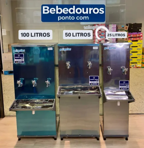 Bebedouro Industrial Progelar Novo modelo(25L, 50L, 100L e 200L)