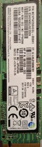 SSD NVME 256GB