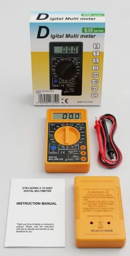 ? Multímetro Digital DT830 - Prático e Essencial para Testes Elétricos!