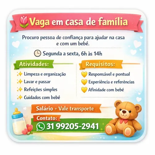 Vaga de babá