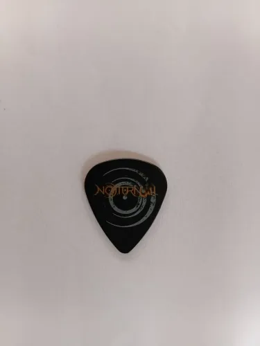 Palheta do guitarrista Mike Orlanda da banda Noturnall