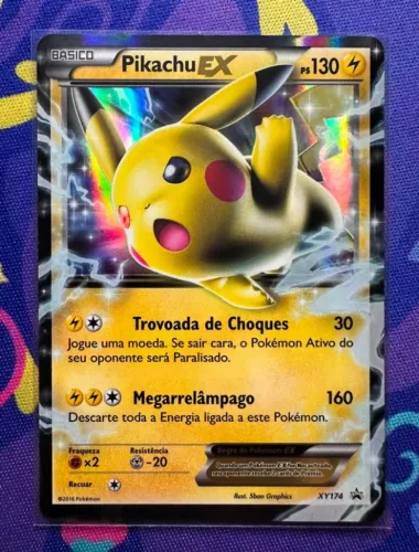 Carta Pikachu Ex NM Pokemon TCG