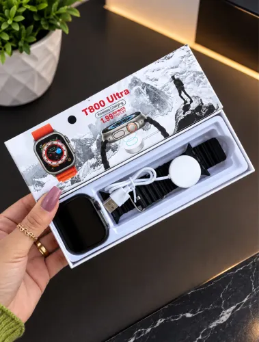 Smartwatch T800 Ultra Tela 1.99? Faz Ligações + Carregamento por Indução