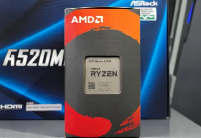 Kit gamer placa mãe A520 + Ryzen 5 5500 AM4