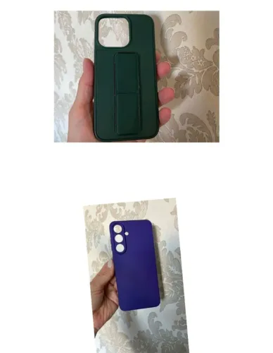 kit 2 capas de silicone iphone 12/13/14 e galaxy s26 plus
