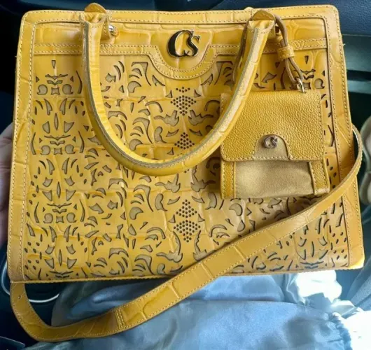 Bolsa Carmen Steffens cor Mostarda (com etiqueta, nunca usada)