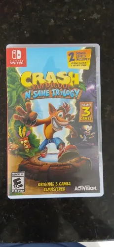 3 Jogos em 1 Crash Bandicoot Nintendo - aceito cartão e trocas