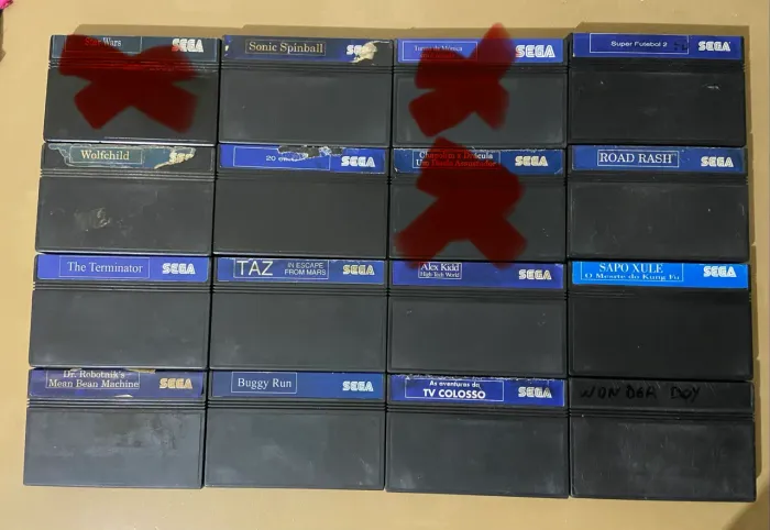 Jogos originais Master system 