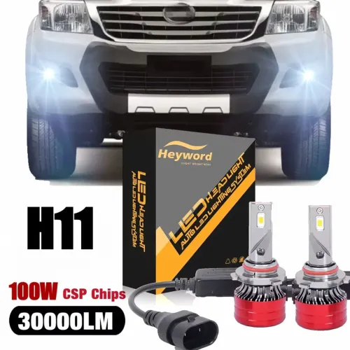 Kit Farol LED Automotivo Heyword<br>100W 30000LM 6000KA 