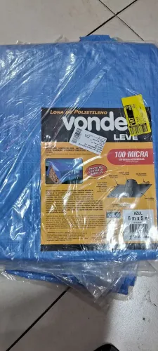 Lona Polietileno 6x5 - Impermeável.