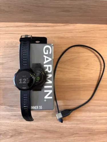 Garmin Forerunner 55 GPS Corrida + Caixa Original + Carregador