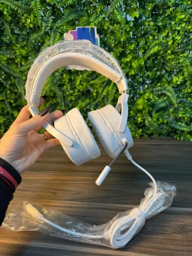 Headset Redragon Lamia Lunar White   RGB 