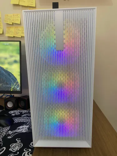 Vende-se gabinete gamer ninja branco rainbow